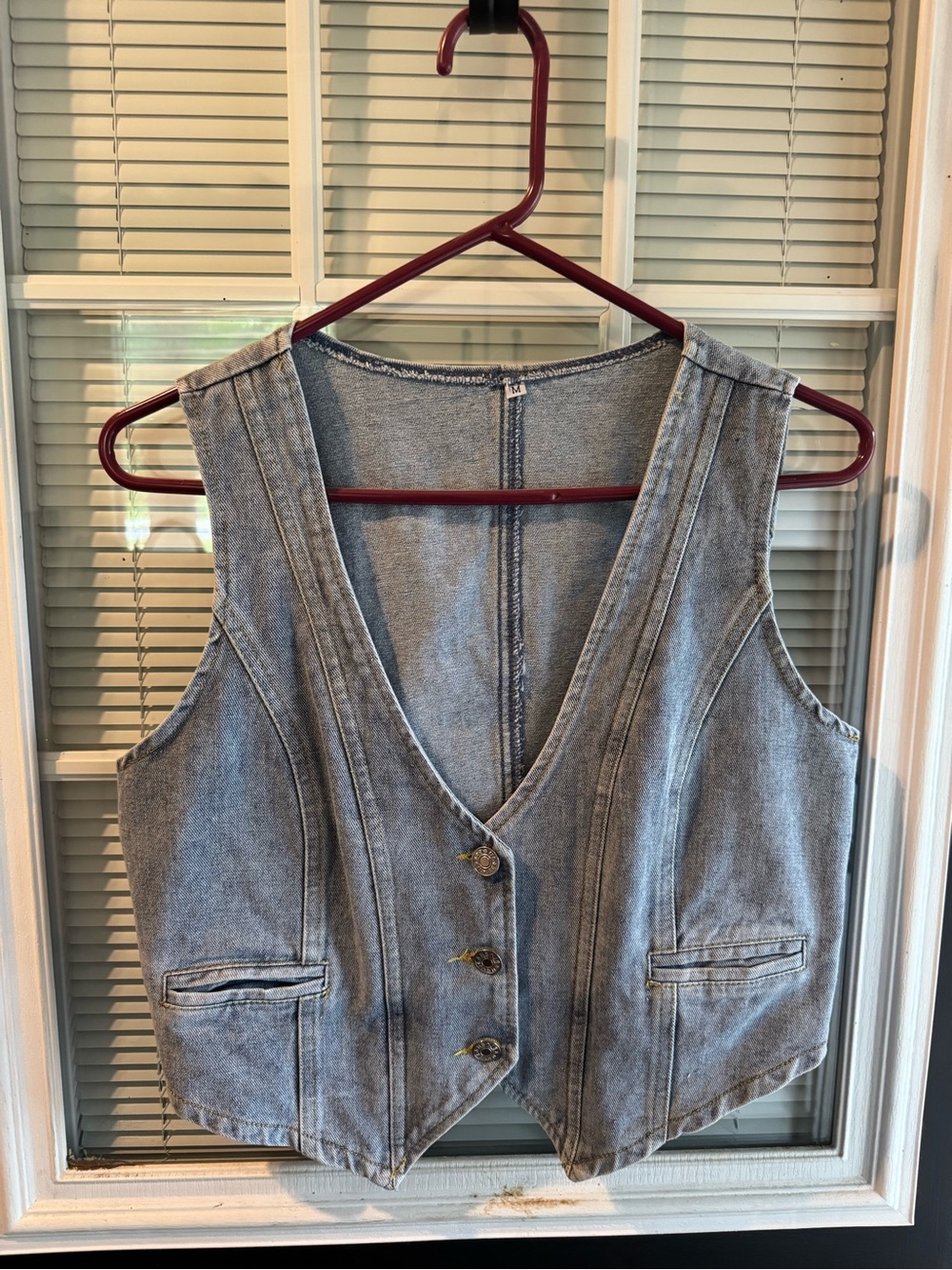 Denim vest cropped